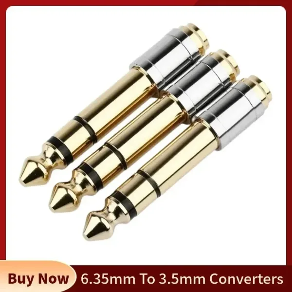 3.5 To 6.35 Audio Adapter 6.5mm To 3.5mm Jack Converters Male Female Connector Headphone Plug 6.3mm 6.5mm Cons