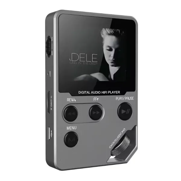 C5 8GB Lossless Bluetooth MP3 Music Player, Zinc Alloy Body,Rotary Controls,Wireless Connection,FM Radio,Voice