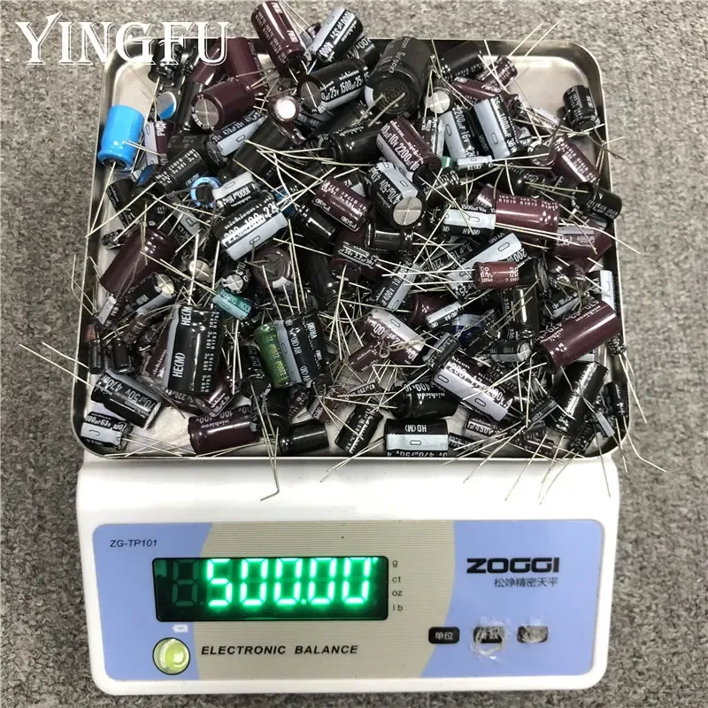 500gram/lot Mixed Electrolytic capacitor Sale For DIY lover Repair electronic component package Read before Or