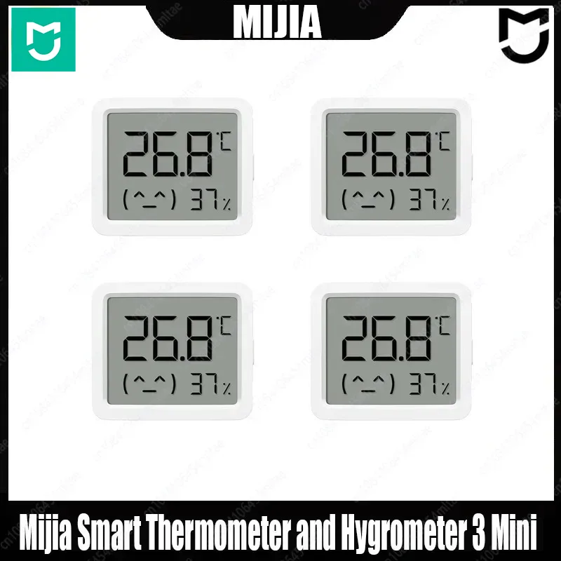 MIJIA Electronic Thermometer and Hygrometer 3mini Mijia Home Bedroom Smart Detection Meter Humidity Meter Ther