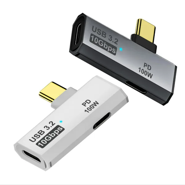 Type-C 10Gbps/Headphone Adapter with PD 100W Charging Port 2-in-1 USB C Splitter for Rog Ally, Steam Deck, Lap