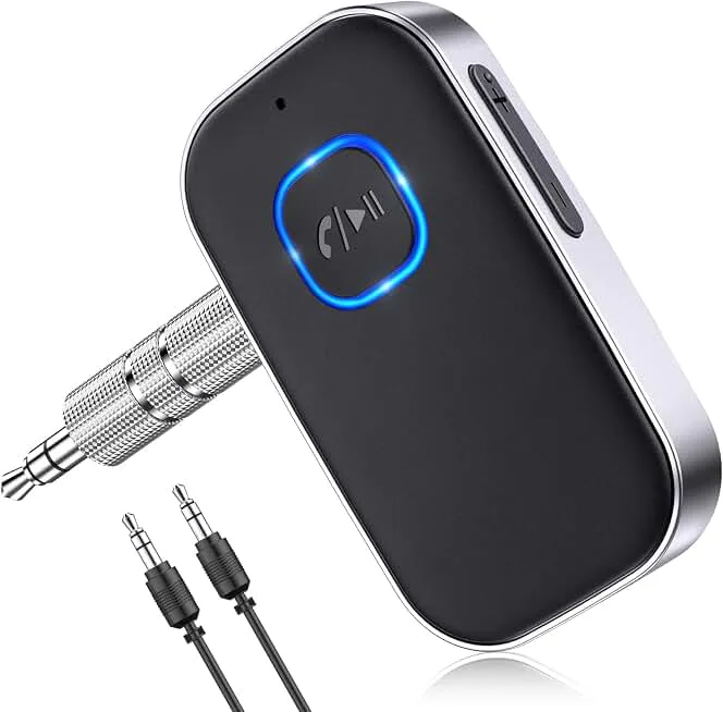 COMSOON Bluetooth Receiver for Car, Noise Cancelling 3.5mm AUX Bluetooth Car Adapter, Wireless Audio Receiver