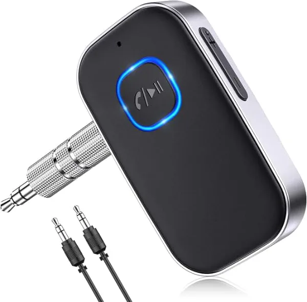 COMSOON Bluetooth Receiver for Car, Noise Cancelling 3.5mm AUX Bluetooth Car Adapter, Wireless Audio Receiver 